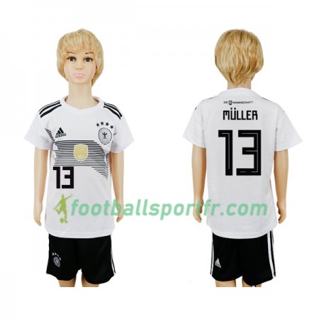 Tenue Allemagne Muller 13 Enfant Domicile Coupe du monde 2018 Maillot de Foot